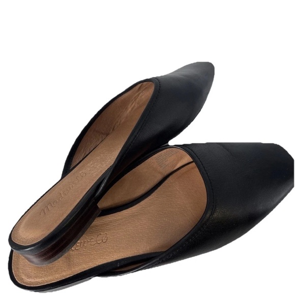 Madewell Adelia Black Leather Women's Mules - 8.5 - Picture 6 of 9